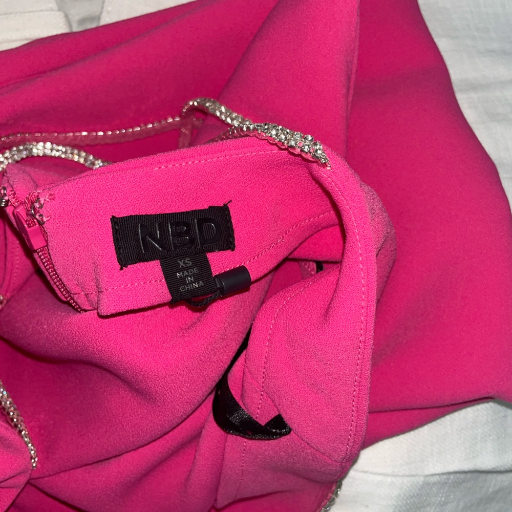 Revolve NBD Hollywood & Vine Mini Fuchsia Pink Embellished Dress - Picture 8 of 15